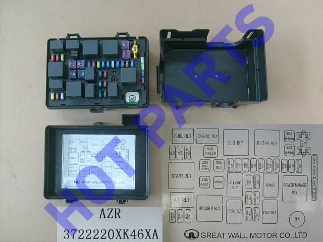 картинка БЛОК ПРЕДОХРАНИТЕЛЕЙ В СБОРЕ HOVER H3 (НОВЫЙ САЛОН)  3722220XK46XA