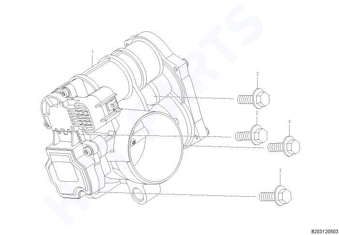 Корпус воздушного фильтра (2.4L)