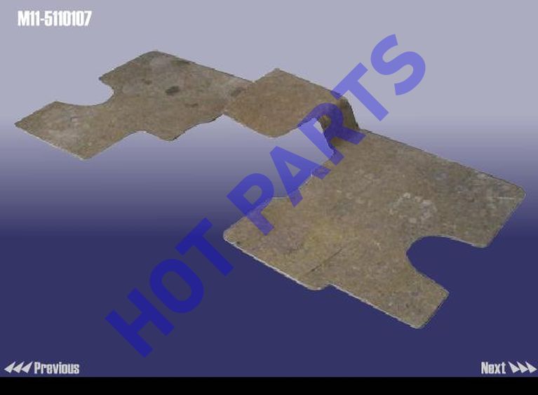 картинка SHOCK ABSORBING GASKET RR - FR FLOOR  M11-5110107
